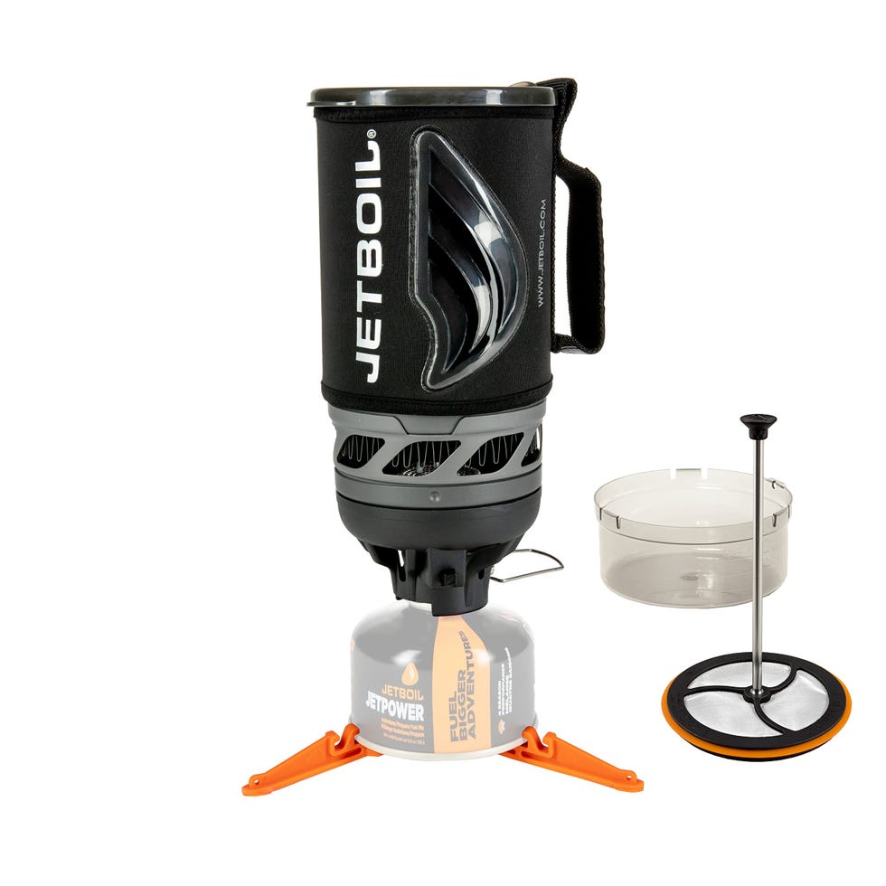 Flash Java Kit Camping and Backpacking Stove Cooking System with Silicone French Press Coffee Maker