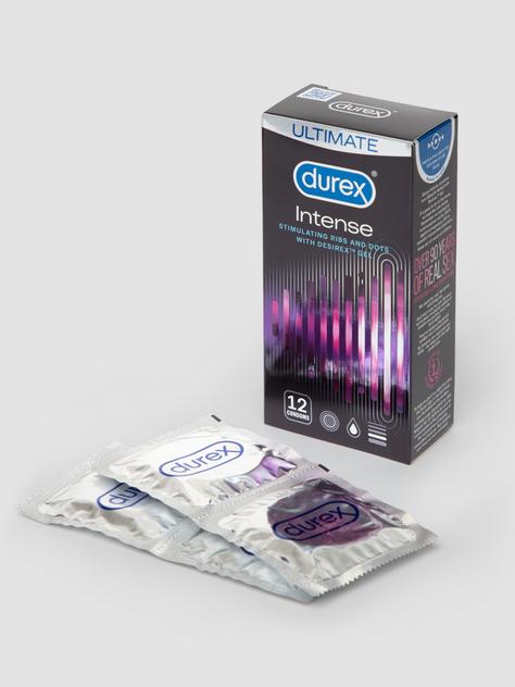 Intense Ribbed and Dotted Latex Condoms