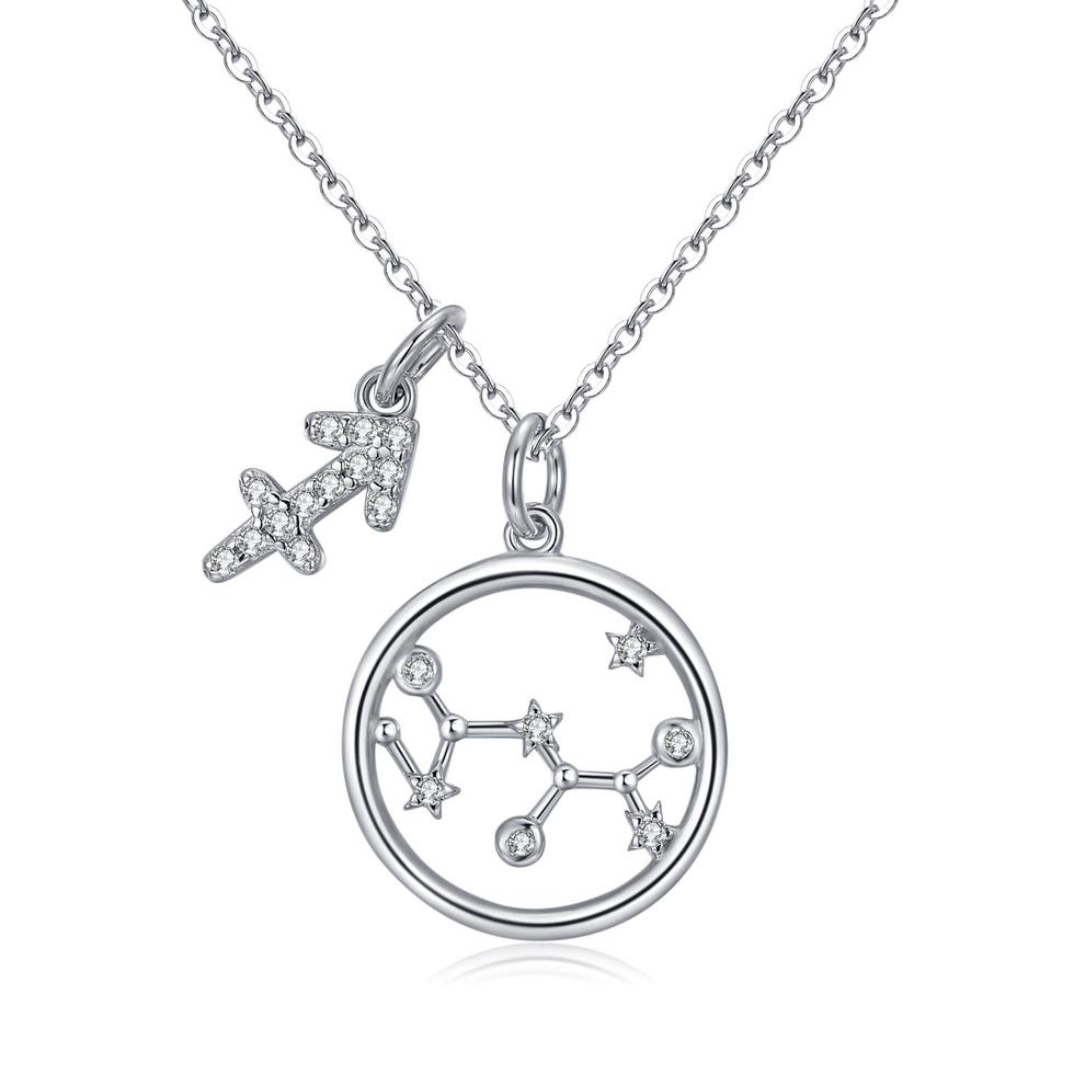 Astrology Star Cubic Zirconia Necklace 