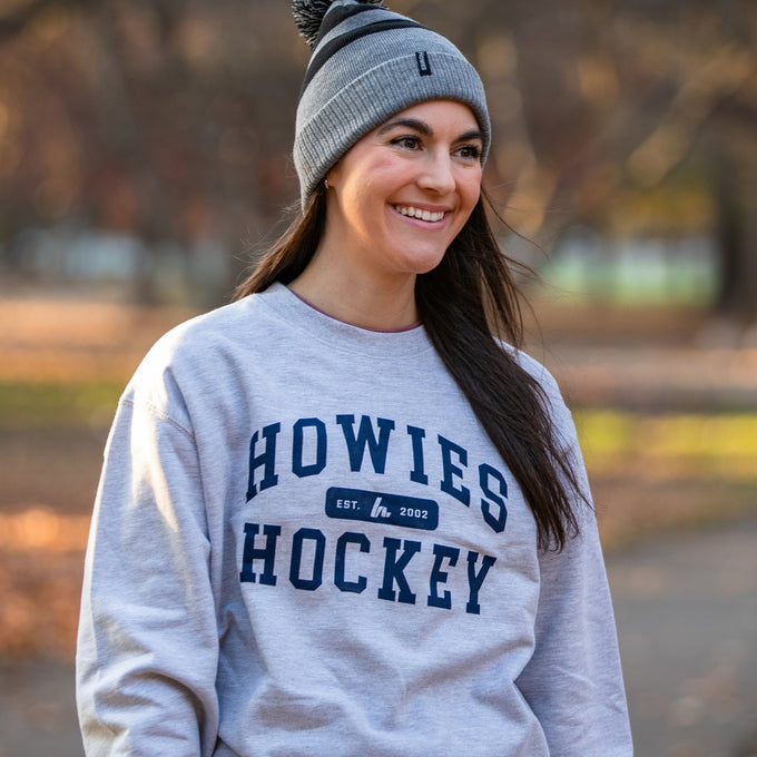 Howies Collegiate Crewneck Hoodies Howies Hockey Tape   