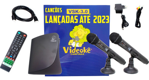 Aparelho Karaokê Videokê Vsk3.0 C/12.301 Canções Na Memoria 