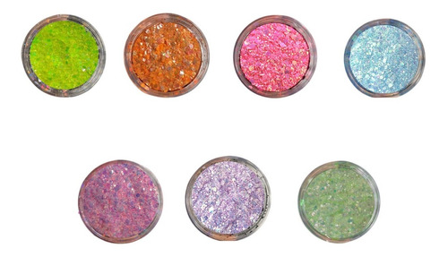 10g De Glitter Flocado Holográfico Diversas Cores