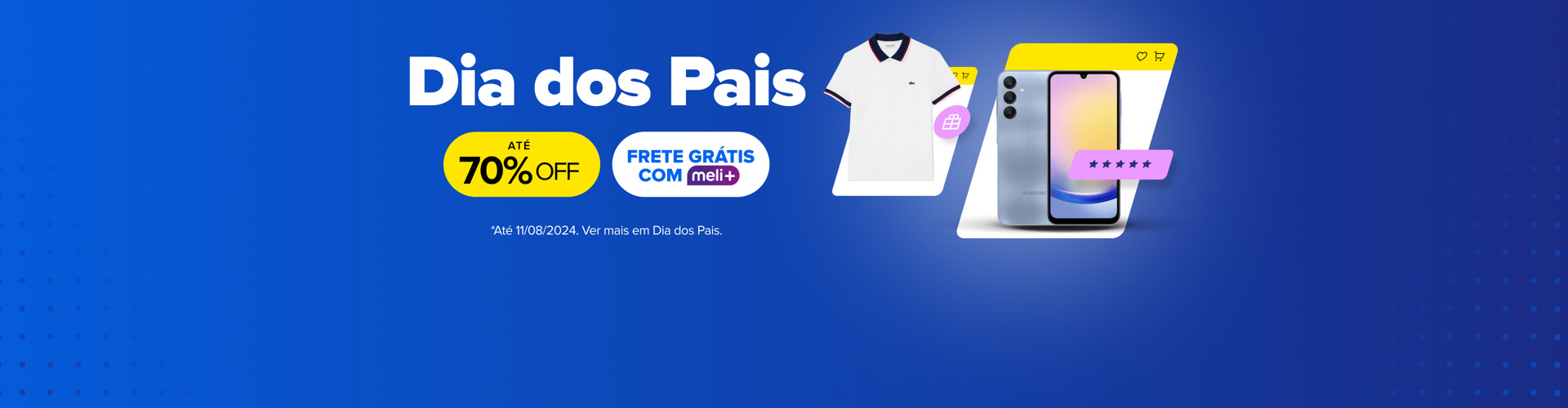 Dias dos pais. Até 70% off. Frete grátis com meli+. Consulte termos e condições.