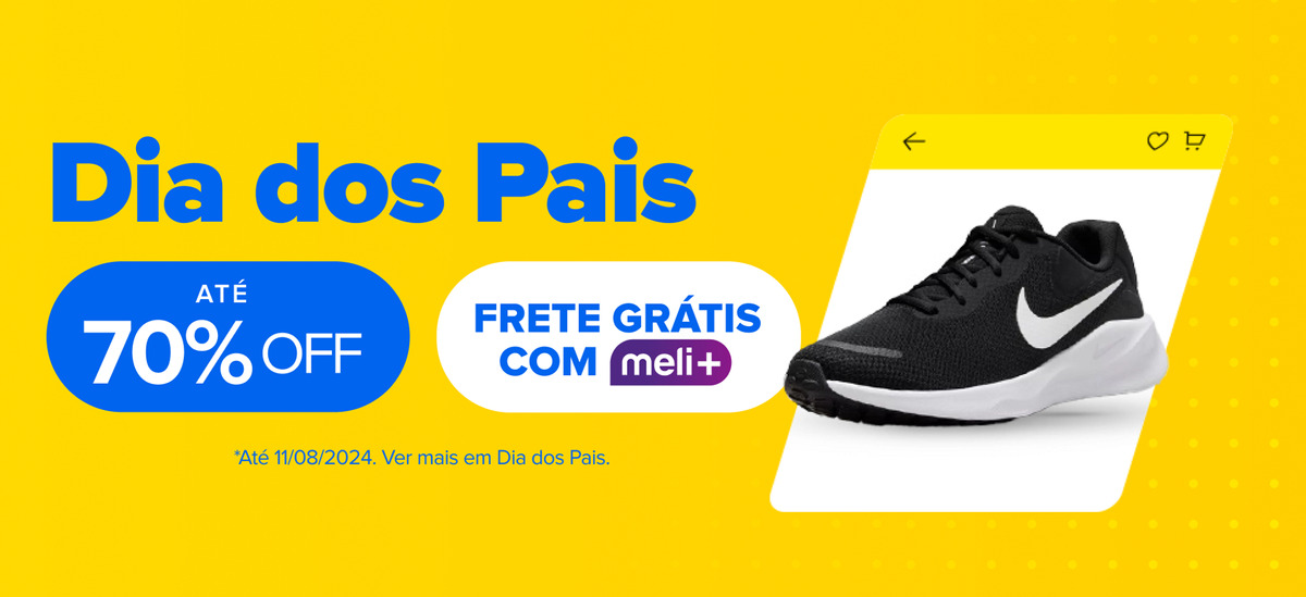 Dias dos pais. Até 70% off. Frete grátis com meli+. Consulte termos e condições.