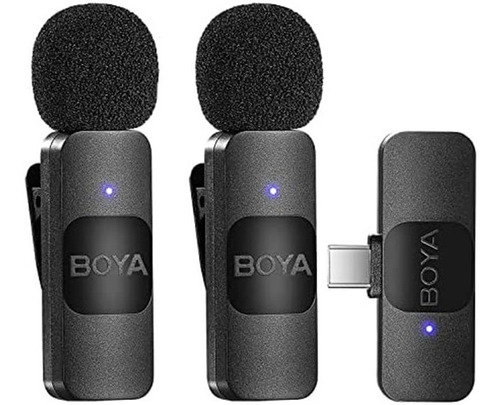 Microfone De Lapela Boya By-v20 Wireless Compatível com dispositivos com portas USB C (Android)