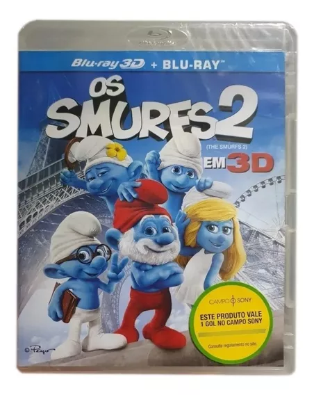 Blu-ray 3d + 2d Os Smurfs 2 - Dub/leg - Original & Lacrado