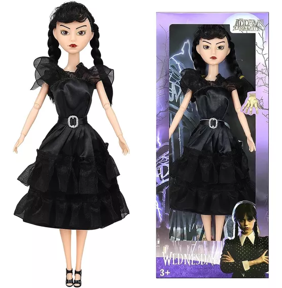 Boneca Wandinha Familia Addams Vandinha Estilo Barbie