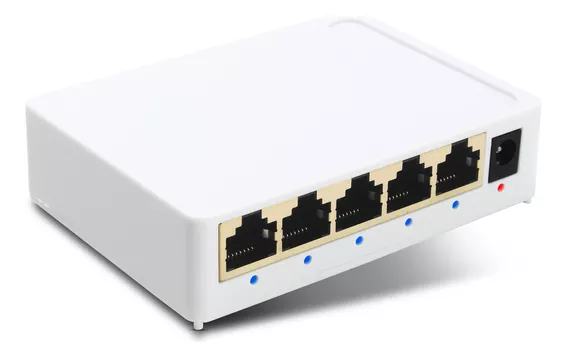 Switch Rj45 5 Portas Lan Gigabit Hub 10/100/1000mbps Bivolt