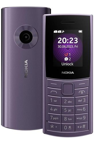 Celular Nokia 110 4g Dual Chip Bateria De Longa Duração Roxo