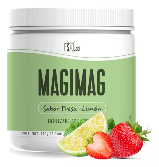 Magimag Citrato De Magnesio En Polvo Naturalslim Sabor Fresa/Limón