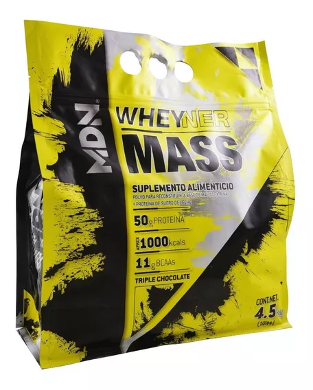 Proteína Ganador de Peso WheyNer Mass MDN Sports 4.5kg Sabor Chocolate