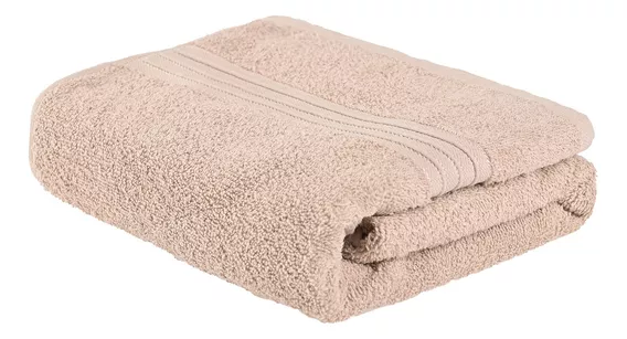 Toalla De Baño Grande Completo 100% Algodón Suave Absorbente Color Beige Beige