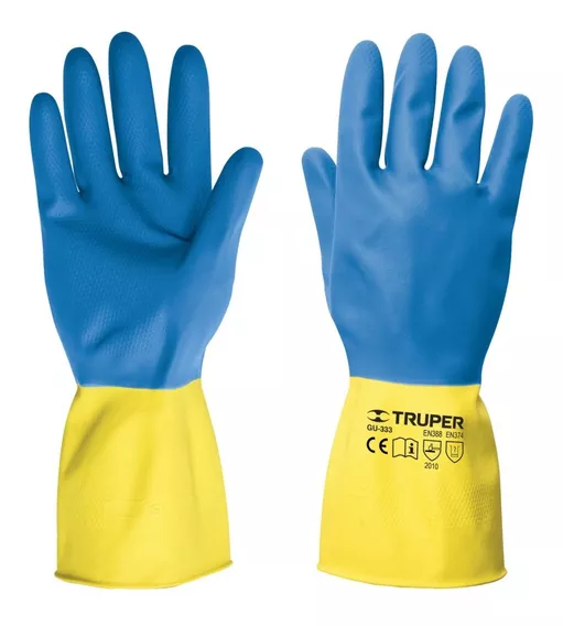 Guantes De Látex Reforzados Para Limpieza Med, Truper 15268