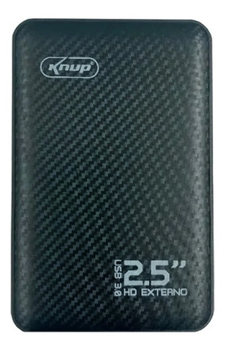 Disco rígido externo Knup KP-HD807 1TB preto