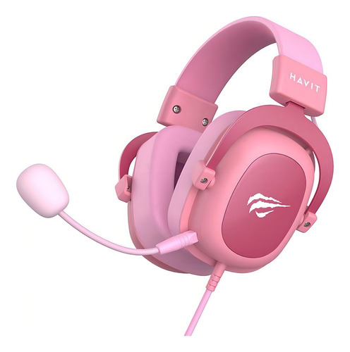 Headset Gamer Havit Gamenote H2002d Mic Removível Rosa