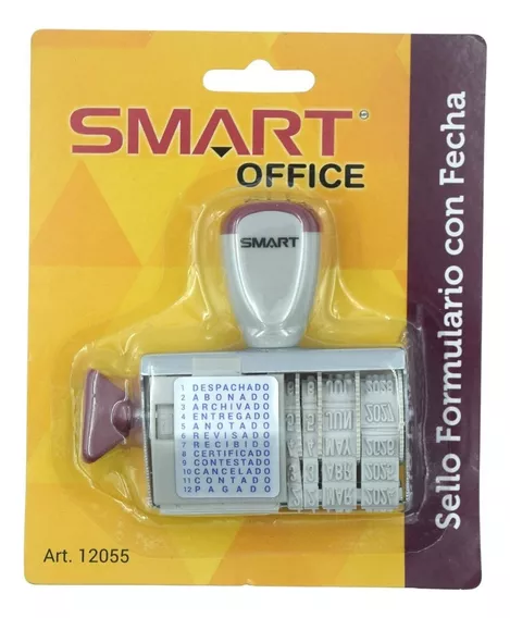 Sello Formulario Con Fecha Smart Office Color del exterior Gris