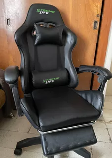 Silla Gamer Reclinable Con Reposa Pies Ergonómica