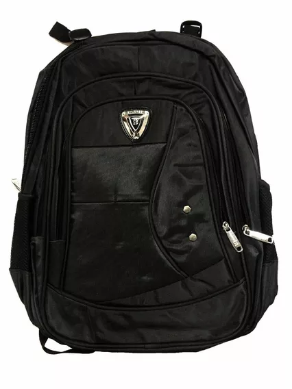 Mochila Ron Chang Para Notebook Shuerbei Mk070392 Mk070393 Cor Preto Desenho do tecido Liso