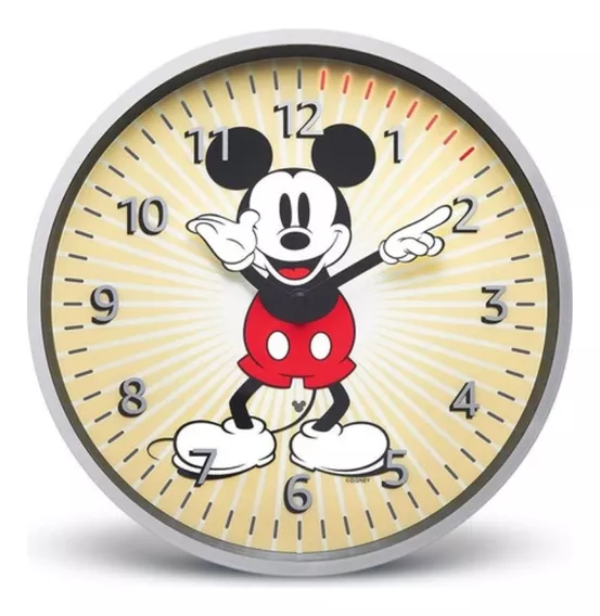 Amazon Echo Wall Clock Disney Mickey Mouse Edition Com Alexa Cor Amarelo