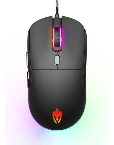 Mouse Gamer Para Jogo Usb Zon Evolut Ótico 7200 Dpi Efeitos Led Rgb Software Macro Programável Profissional