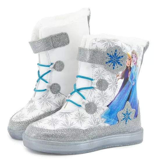 Botita Invierno Disney Frozen Elsa Calientitas 14-19 Blanco