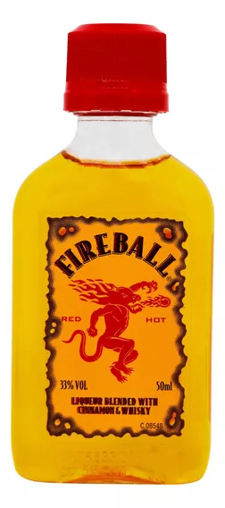 Licor Canela Fireball Miniatura 50ml