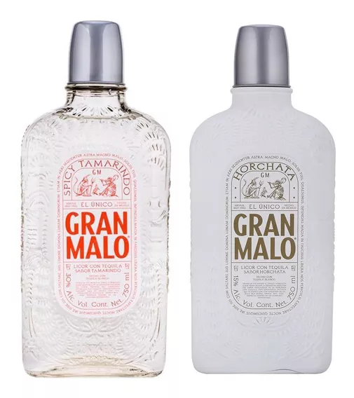 Tequila Gran Malo Duopack Tamarindo + Horchata 750ml