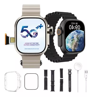 Smartwatch 5g Ultra 3 Ai 16gb 4pulseira Serie 10 Chip Câmera