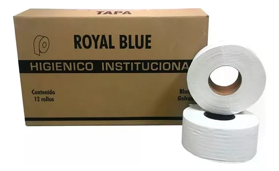 Papel Higiénico Institucional Royal Blue 12pz 160m Ecofree