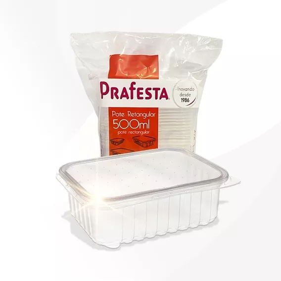 Pote Descartável 500ml Freezer Microondas Marmita - 96 Un.