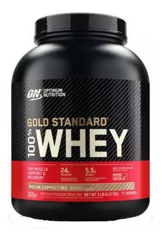 Suplemento Optimum Nutrition Proteína Gold Standard 100% Whey sabor mocha cappuccino de 2.27kg