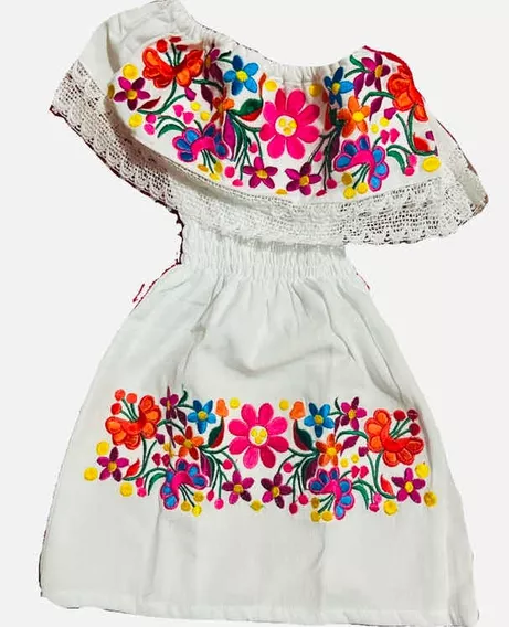 Vestido Artesanal Para  Niña Talla 1  A  La  10