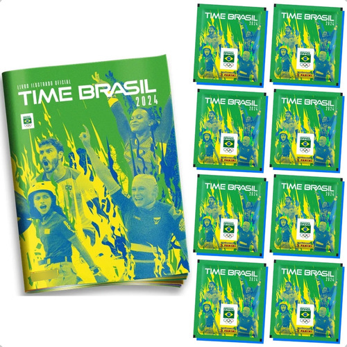 Álbum Time Brasil Olimpíadas 2024 Oficial + 200 Figurinhas