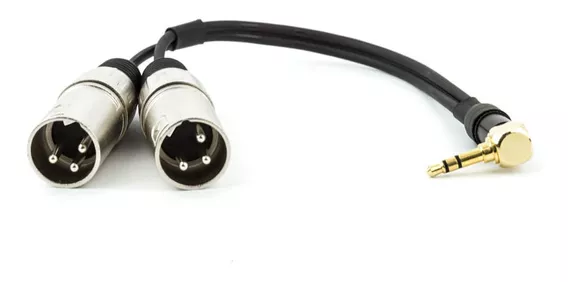 Cabo P2 90° Estereo Para 2 Xlr Macho - 5 Mt