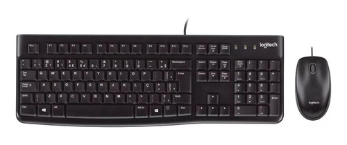 Logitech Mk120 Port Br Ç Kit Teclado Mouse Com Fio Cor Preto