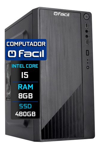 Computador Fácil Intel Core I5 8gb Ssd 480gb