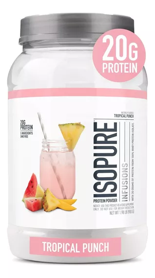 Proteina Isopure Infusions 900g 36 Serv Sabor Tropical Punch