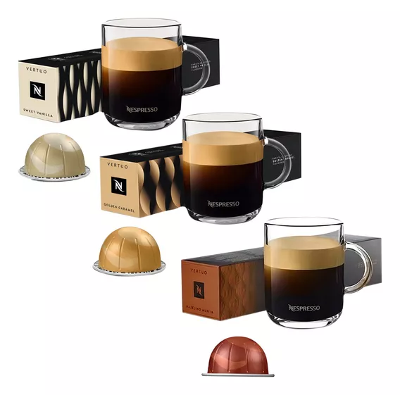 Nespresso Vertuo Barista Creations Sweet Vanilla/Roasted hazelnut/Golden Caramel 30 Cápsulas Nespresso Vertuo Vanilla/hazelnut/goldencaramel - 10 - Pack - 30