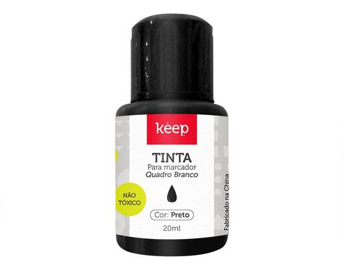 Tinta Refil P/ Marcador Quadro Branco 20ml 12un Keep - Mr041