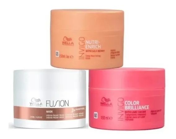 Wella Cronograma Capilar Máscaras: Enrich Brilliance Fusion