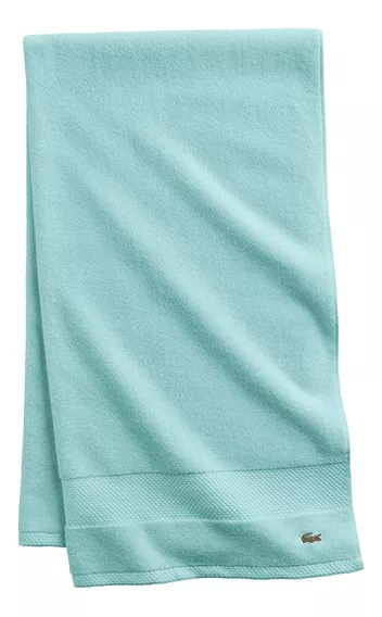 Lacoste Heritage Supima - Toalla De Baño De Algodón, Menta,