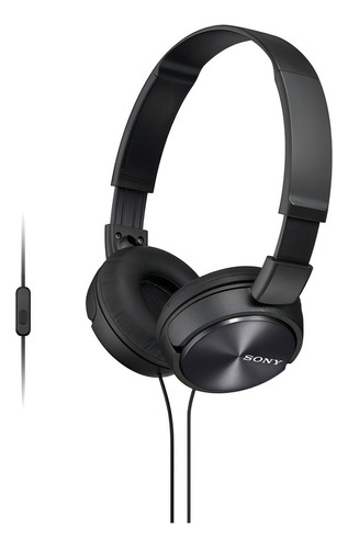 Fone de ouvido on-ear Sony ZX Series MDR-ZX310AP MDRZX310APBZUC black