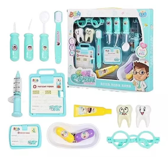 Set Médico Dental De Juguete Doctor Dentista Accesorios