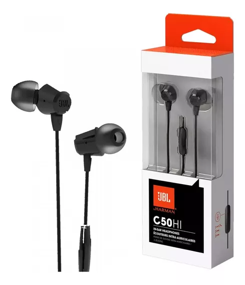 Fone De Ouvido Jbl C50 Hi In-ear Preto/black