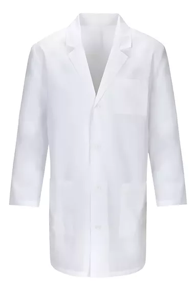 Bata Laboratorio Blanca Uniforme Médico 100% Algodón Unisex