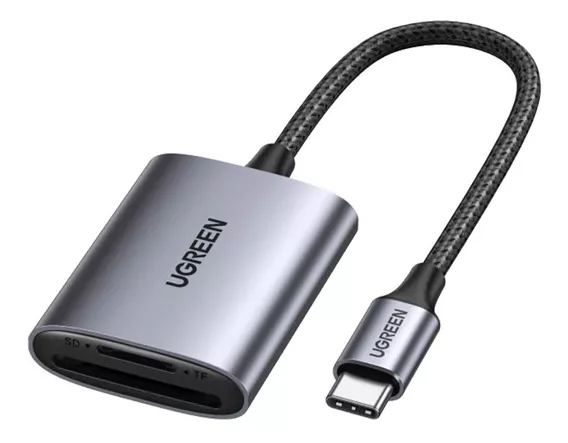 Leitor Cartão Memória Ugreen Usb C Para Cartão Micro Sd E Sd