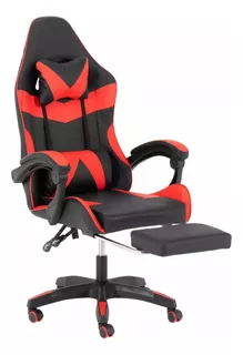 Silla Gamer Ergonómica Reclinable Giratoria Posa Pies Cómoda