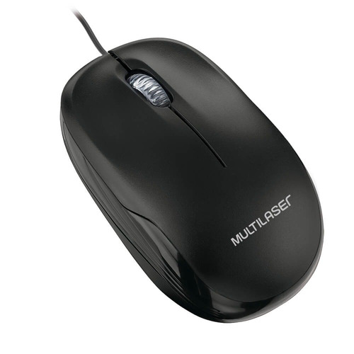 Mouse Multilaser Box Óptico Fio Plug&play Usb Preto Mo255