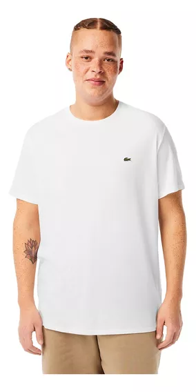 Playera Lacoste En Algodón Pima Hombre