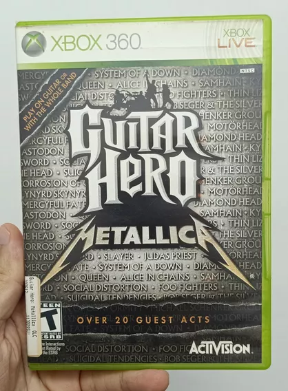 Jogo Guitar Hero Metallica Original Mídia Física Xbox 360